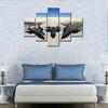 5Pcs US Military Aircraft Jet Fighter Paintings Art 5 Pieces Pictures Canvas Poster HD Print No Framed 5 Panel Wall Room Decor