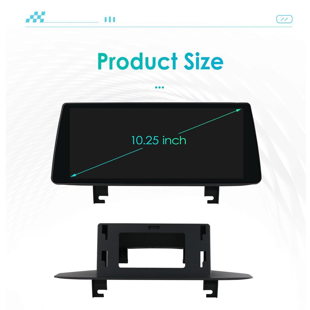 OSSURET 10,25" Android 13 Автомагнитола для BMW 3 F30 F31 2013-2017 NBT Авторадио 4G Carplay Мультимедийный проигрыватель интеллектуальных систем автомобиля Авто 4G RDS