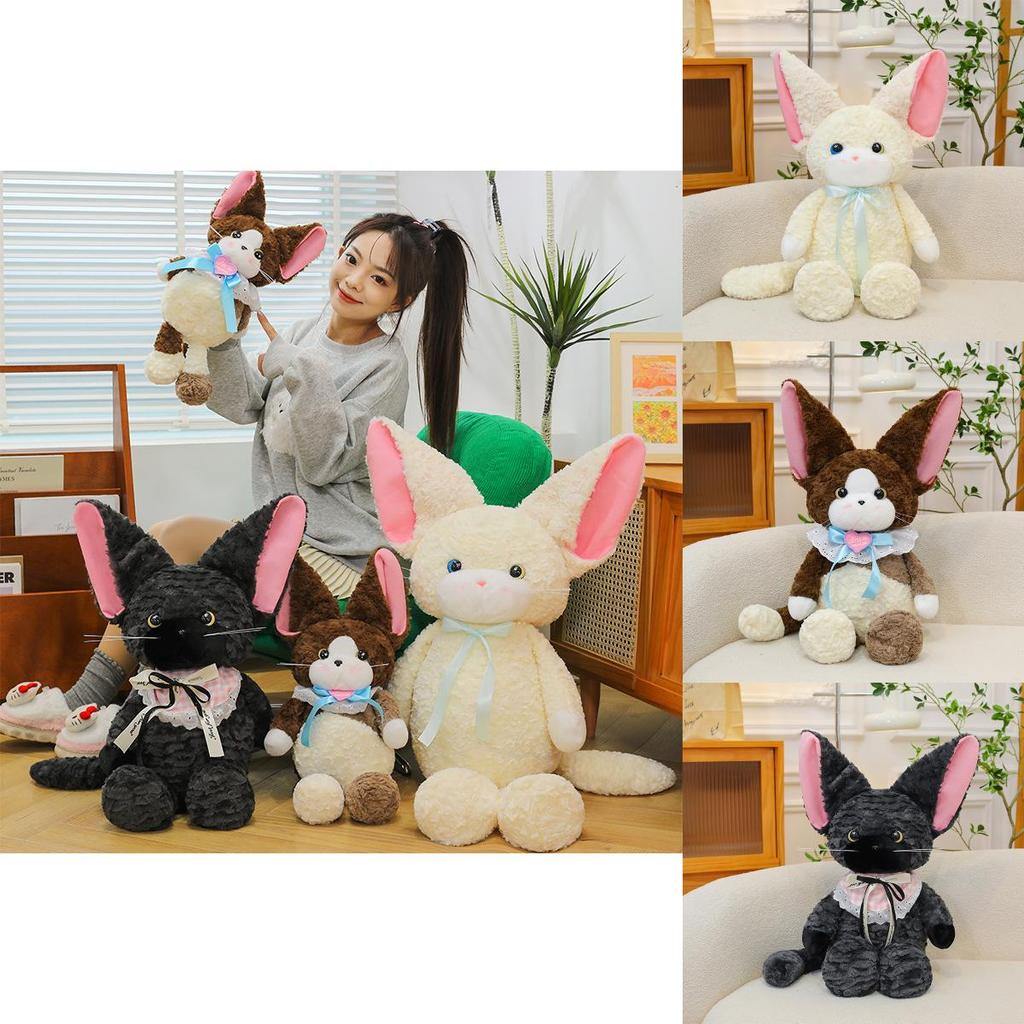 Cute Devon Rex Plush Cat Stuffed Animal Pillow For Kids Perfect Birthday Present