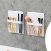 1 Refrigerator Side Door Magnetic Storage Bag, Punch-Free Miscellaneous Storage Box Storage Rack, Makeup Brush Stationery Or