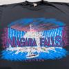 Винтаж 80-е NIAGARA FALLS КАНАДА НЬЮ-ЙОРК Футболка СРЕДНИЙ одинарный шов 90-е природа
