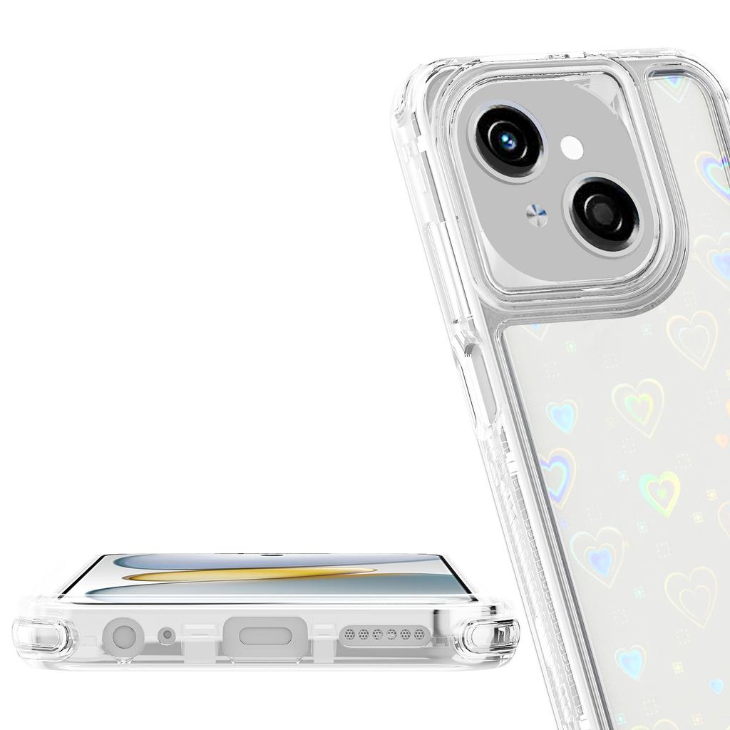 Clear Case for TECNO Spark Go 2025/Spark Go 1/Pop 9 4G/Infinix Hot 50i 4G/Smart 9 4G Acrylic TPU Phone Cover with Laser-printed Film