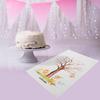 1 set Fingerprint Guestbook Gender Reveal Kit Baby Shower Keepsake Poster Ink Pads Blue Diy Decorations Set Festive