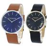 COACH Storage Box Pair Watch Набор из 2 взрослых элегантных часов Charles Perry Blue Black Leather Strap 1460215114503333 Часы [Coach] [Товар]