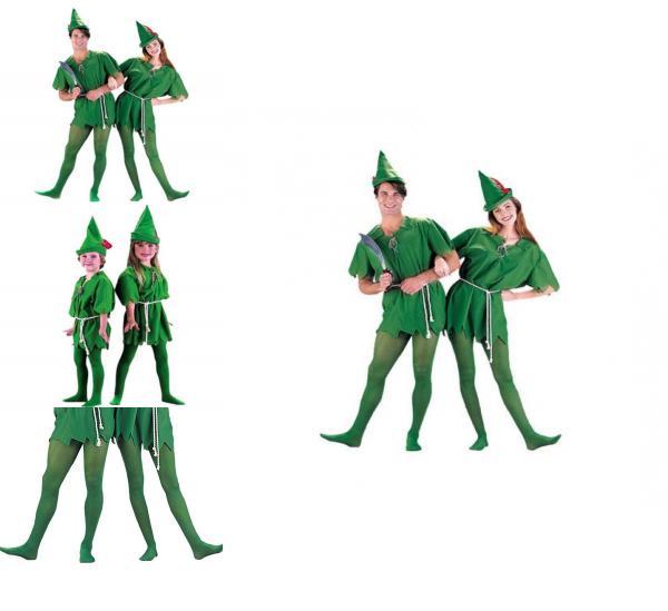 Костюм Питера Пэна и Робин Гуда премиального качества для мужчин и женщин, унисекс, для вечеринок