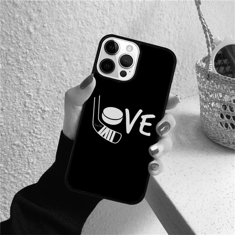 Чехол для телефона «Сердце хоккеиста» для iPhone 17 Air 16 Coque 15 14 12 13 PLUS 11 PRO MAX Задняя крышка Fundas Shell