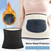 Waist Warmer Thermal Fleece Lining Abdomen Back Warmer Belt Warm Belly Wrap Women's Lower Back Support Waistband for Winter Sports