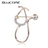 New Design Alloy Stethoscope Brooch for Women Collar Scarf Party Corsage Doctor Brooch Accessories Gifts
