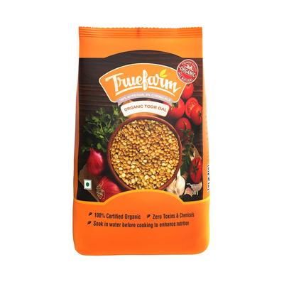 Тур Дал (индийский Горох) (500 г), Organic Toor Dal,  Truefarm