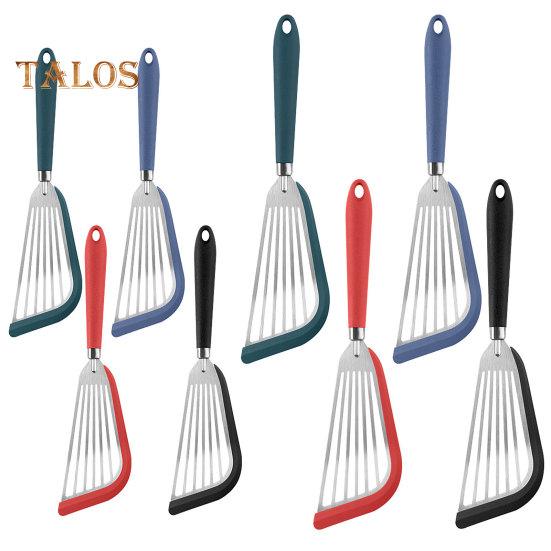 Кухонная лопатка, 2 шт., легко чистится, удобная ручка, нескользящие силиконовые лопатки для рыбы, кухонная посуда, кухонные принадлежности