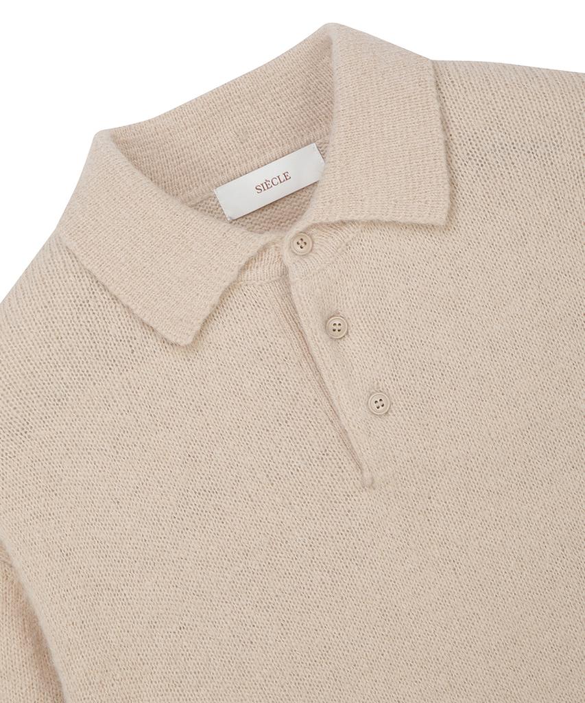 SIECLE Alpaca Polo Knit (Beige)