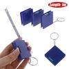 Keychain 1M Retractable Ruler Square Steel Tape Measure New Mini Measure Tape
