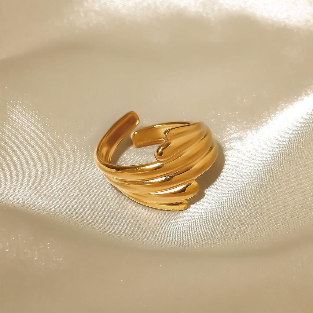 Модное женское кольцо из 1 части Женское кольцо Металлическое кольцо Глянцевое кольцо Металлическое кольцо Праздничный подарок