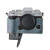 Получехол для камеры из ПУ кожи с рисунком личи для Fujifilm XT50 Fuji X-T50, с нижним отверстием для батареи, магнитной крышкой