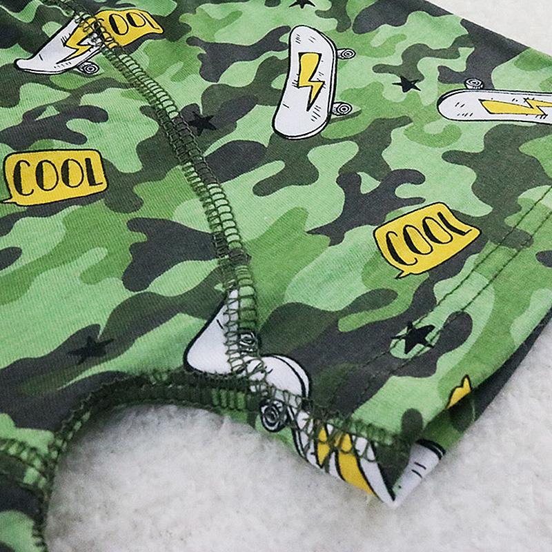 Детские камуфляжные трусы для маленьких мальчиков, трусы-боксеры с героями мультфильмов, детские трусы для детей 2–5 лет