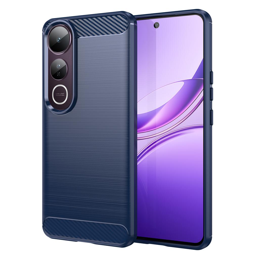 For vivo V50 Lite 5G/4G Case Protective Phone Cover Carbon Fiber Texture Brushed
