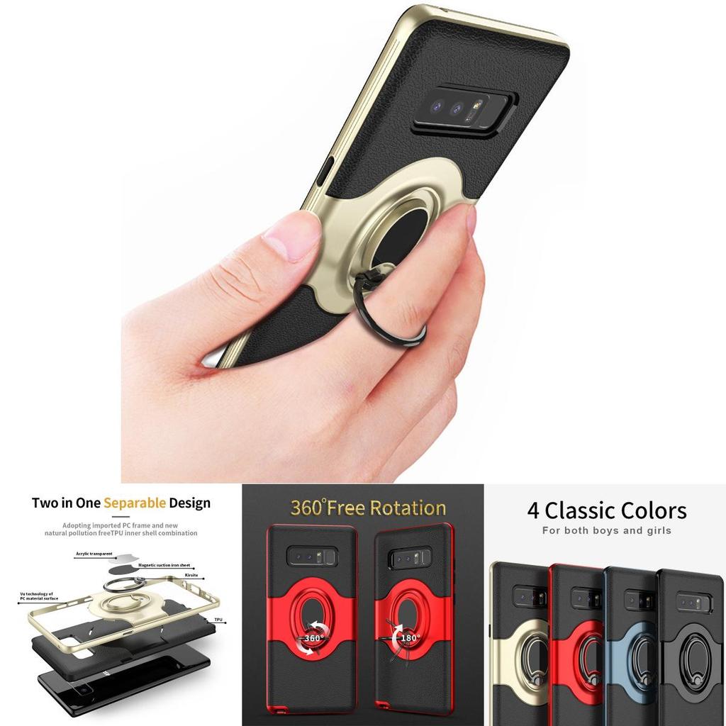 Высококачественный защитный чехол-броня из ТПУ с вращающимся на 360 градусов кольцом-держателем для Samsung S9