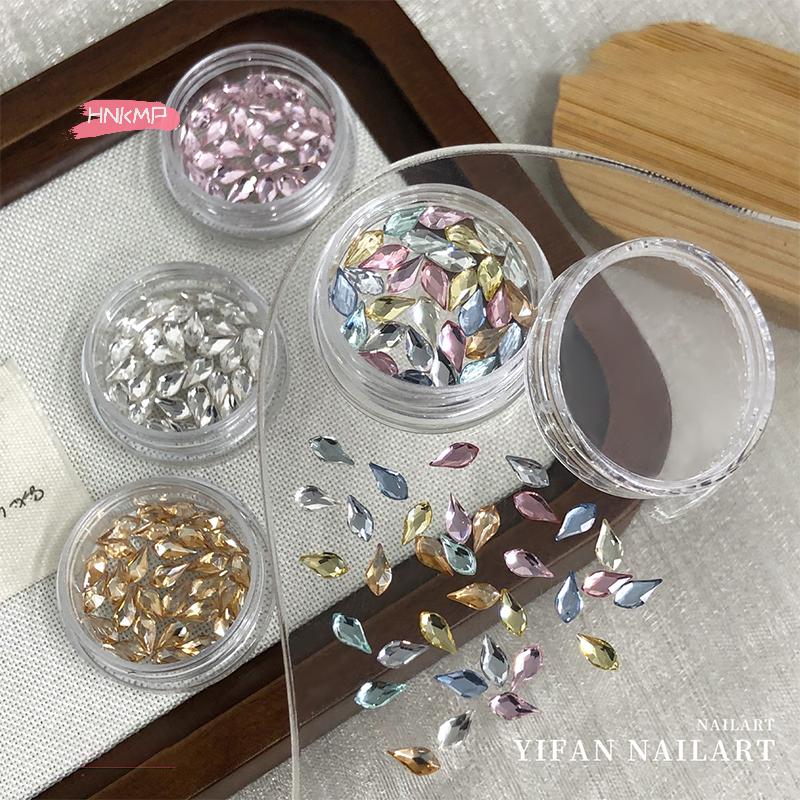 30 шт. Стразы для нейл-арта неправильной формы с отверстиями, 3D кристаллы, жемчужные камни для DIY маникюрных украшений, аксессуары