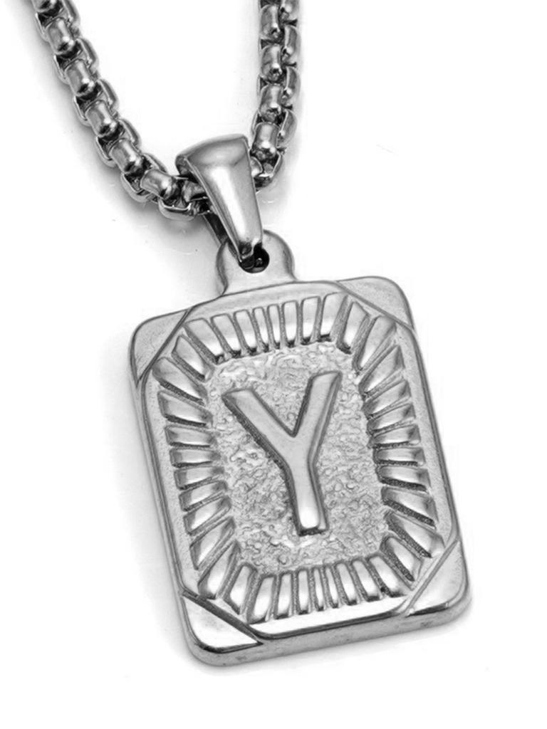 Модное 26-буквенное ожерелье золотого цвета с подвеской для мужчин и женщин, кубинская цепочка для пары, очаровательное первоначальное ожерелье, колье, ювелирное изделие, воротник