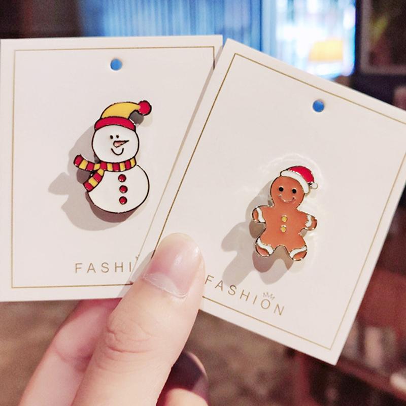 1PC Gift Alloy Christmas Brooch Corsage Pin Diamond Retro Fashion Party Accessories Jewelry