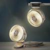 Portable USB Clip-On Fan with LED Lights, 360 Degree Rotate Personal Mini Cooling Fan for Home Office Stroller Camping