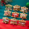Clay Crystal Christmas Bracelet Set for Women Drip Glaze Christmas Color Alphabet Letter Beads Bracelet Kit Women Girls New Year Jewelry Accessories
