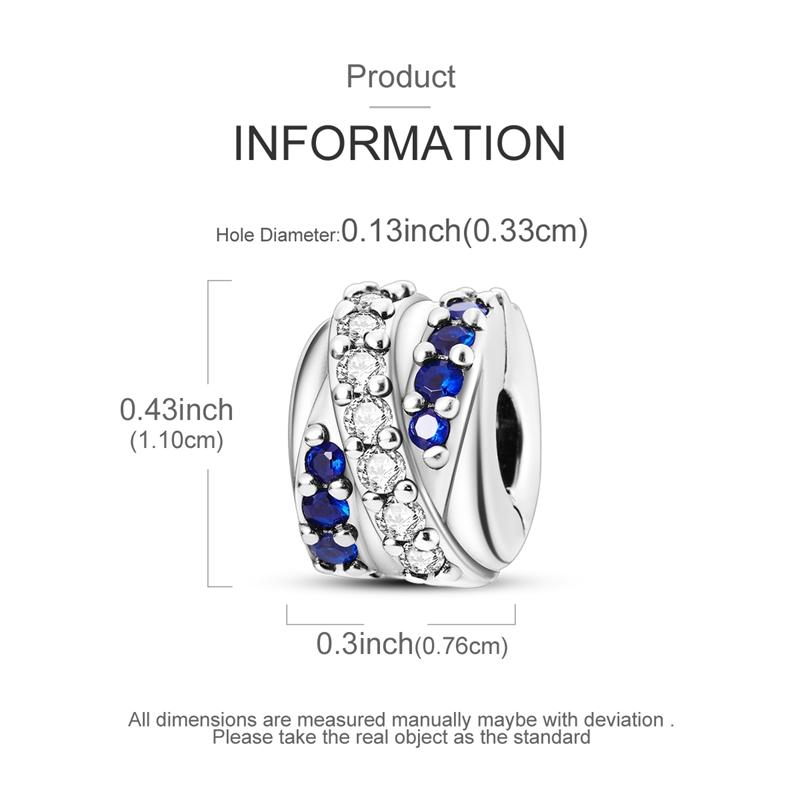 Оригинальные Шармы Бусины Медные Клипсы Шармы Циркон Силиконовые Разделительные Бусины Подходят для Оригинального Браслета DIY Шарм Женские Украшения
