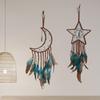 Ловец снов шнурок для подвешивания дизайн ручной работы простой традиционный луна/звезда ручной работы перо ловец снов домашний декор