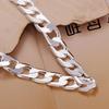 Fine 925 Sterling Silver Bracelet Jewelry 4MM-10MM Width Solid for Man Men Women Chain LINK Noble Wedding Party Gifts