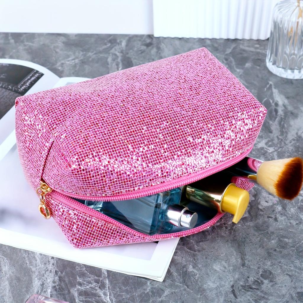 1 шт. блестящая косметичка с леопардовым принтом, дорожная косметичка, блестящий пенал для студента, подарочная косметичка, дорожная сумка для хранения, рождественский подарок