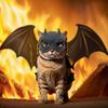 Маска кошки Милая шляпа летучей мыши для кошки и собаки Веселый супергерой