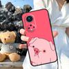 Cartoon Pig Case For Honor Magic 6 Pro 90 70 50 Magic 5 Lite X6 X7 X8 X9 X6a X7a X8a X9a X8b X9b Cover