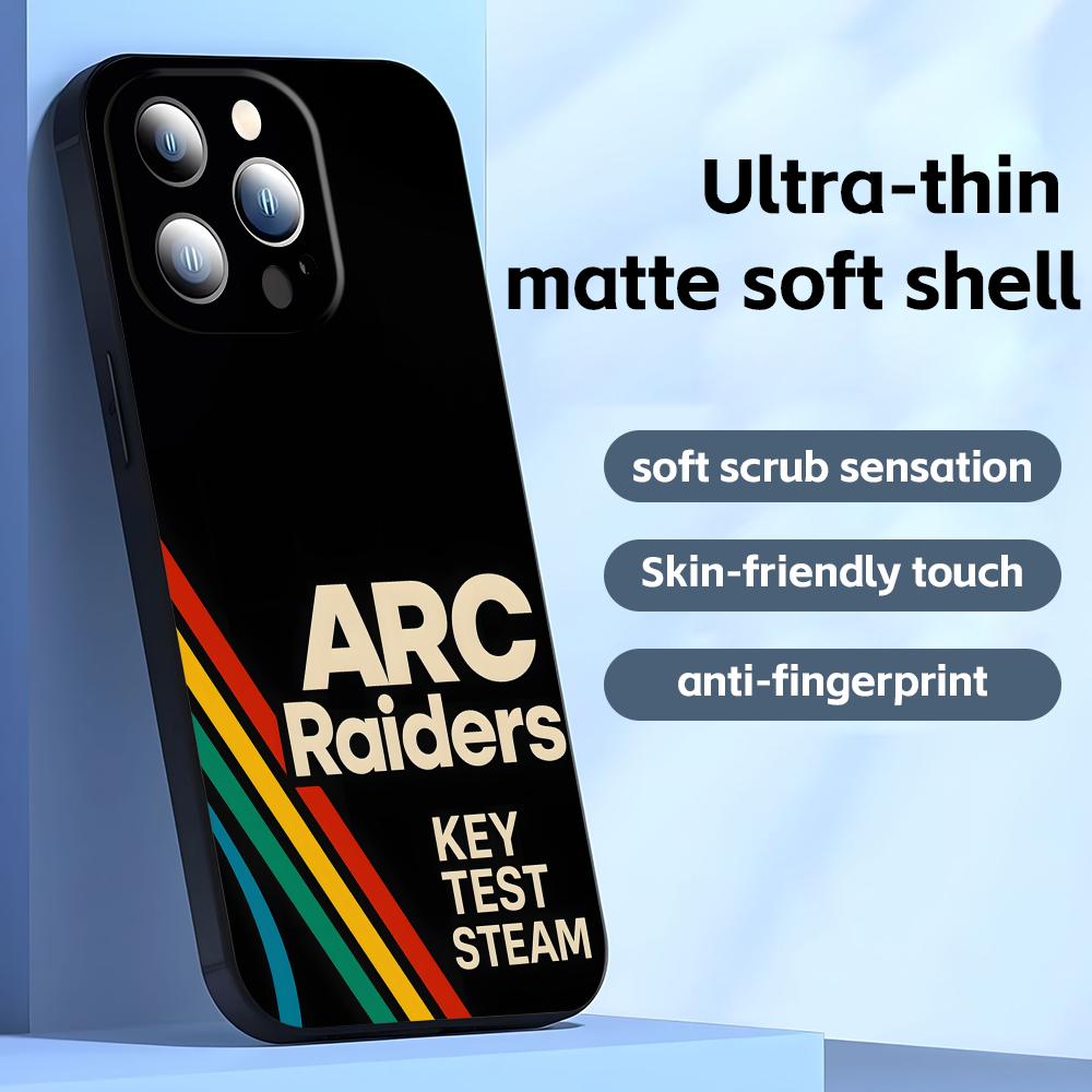 HOT GAME ARC Raiders Phone Case For iPhone17 16 16e 15 14 13 12 11 Plus Mini Pro Max Soft black Shockproof Cover