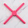 1pcs Kitchen Utility Foldable Cross Silicone Trivets Expandable Holder Collapsible and Non-Slip for Cooking Pots and Pans Table Mat