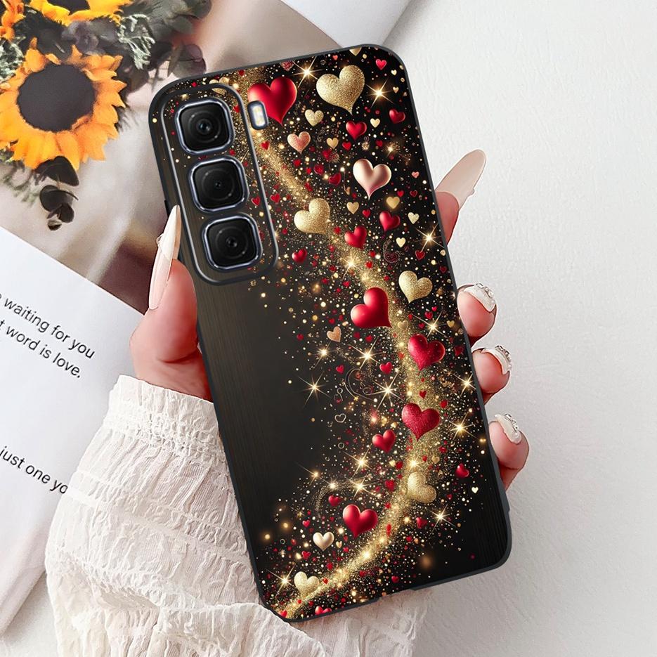 Чехол для Infinix Hot 50 Pro Plus X6880 Милый чехол-рыбка Кои Мягкий ТПУ Чехол для телефона Для Infinix Hot 50 Hot50 Pro 4G X6881 X6882 Сумки