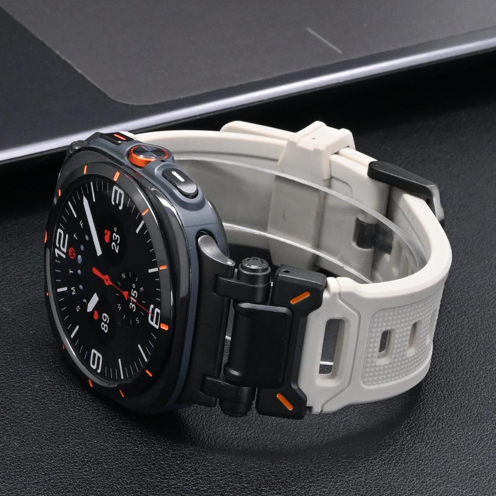 Rubber Strap for Samsung Galaxy 8 44mm 40mm 8 Classic 46mm Luxury Sports Band for Galaxy Ultra 2025 2024 Watchband Bracelet