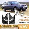 Set Molded Mud Flaps For VW Touareg Mk1 2005- 2010 Facelift Mudflaps Splash Guards Front Rear Mud Flap Mudguards Fender Kit