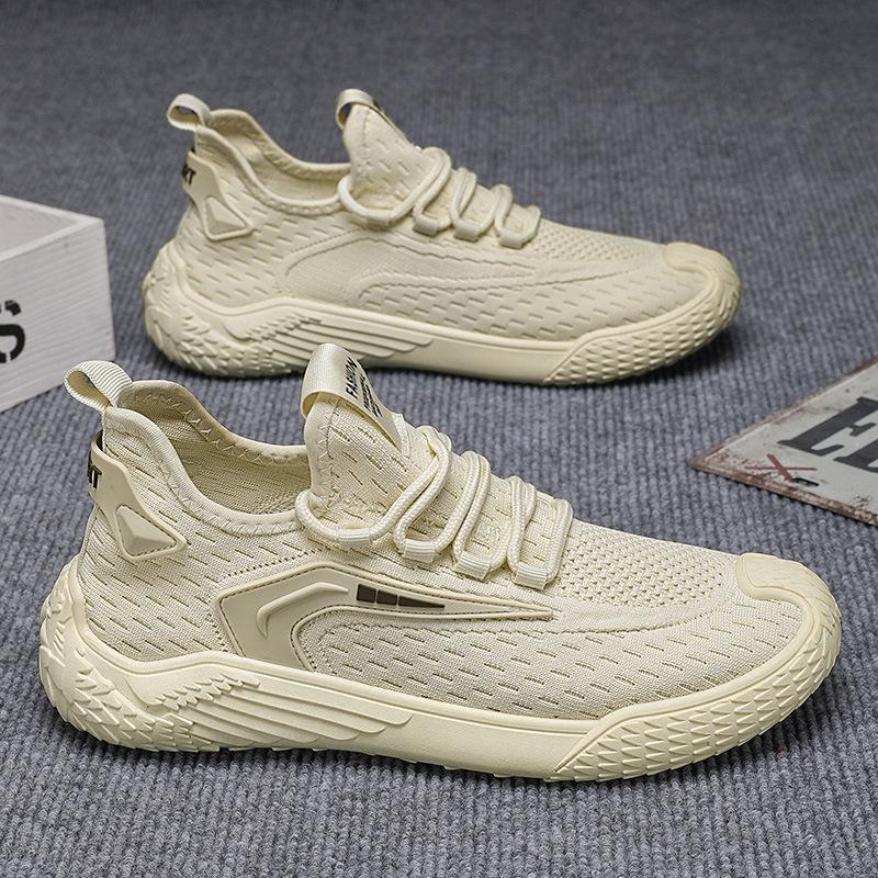 Кокосовые туфли летние новые дышащие сетчатые туфли fly-knit спортивные туфли повседневные папины туфли