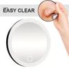 10CM 30X Magnifying Mirror with Tweezers Portable Travel LED Makeup Mirror with 3 Suction Cups Rechargeable Dimmable Magnified Vanity Mirror