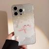 Ins маленький белый кот подходит для чехла для мобильного телефона Apple 17/16promax iPhone15 блестящий 13 милый 12 мягкий чехол 14