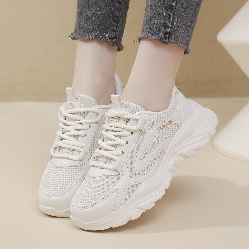 Новая женская модная обувь для пап, сетчатая дышащая спортивная обувь, повседневная амортизирующая обувь для путешествий, женская обувь для ходьбы на открытом воздухе