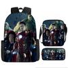Набор рюкзака с принтом Мстителей Ткань Оксфорд Пенал Школьные принадлежности
