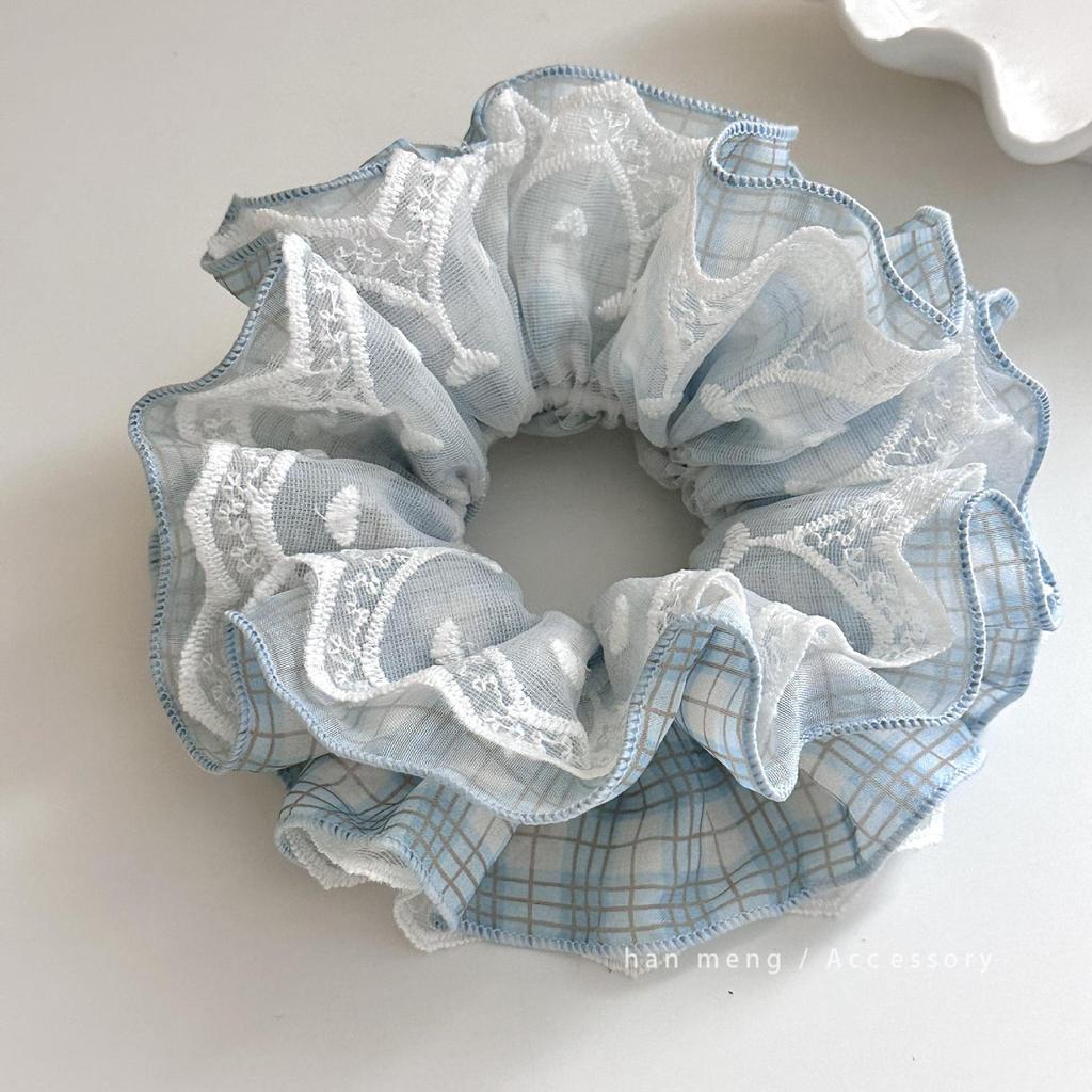 French-Korean Double-Layer Ballet Lace Extra Large Hair Scrunchie