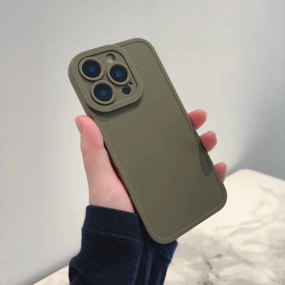 Роскошный мягкий матовый однотонный чехол для телефона iPhone 16 15 14 Plus 13 12 11 Pro Max X XR XS простой противоударный бампер задняя крышка