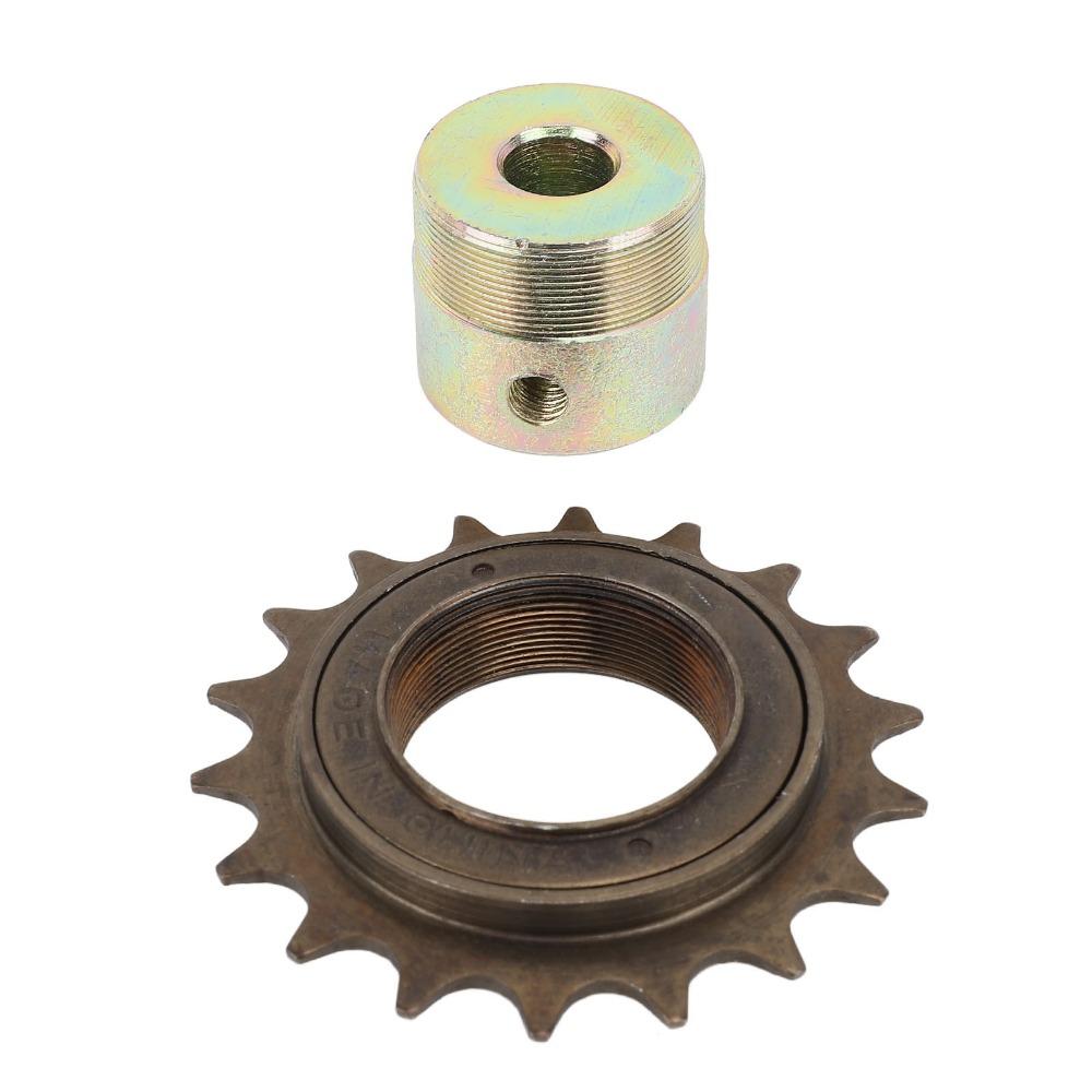 Steel Threaded Bicycle Freewheel 18T Bike Freewheel Single Speed Freewheel for Bike Upgrade
