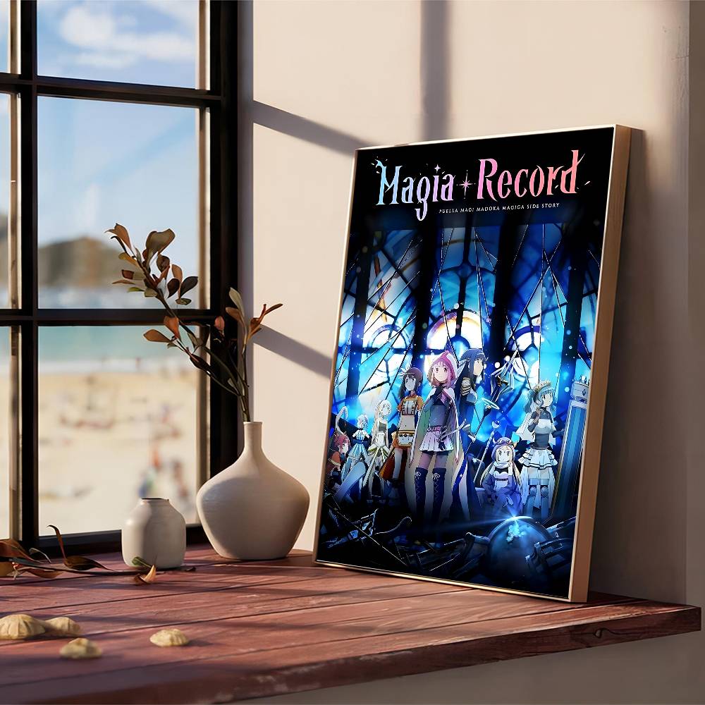 Аниме P-Puella Magi Madoka Magica Девушка Винтажные Постеры Липкие Ретро Крафт Бумажные Наклейки DIY Комната Бар Кафе Кавайный Декор Комнаты