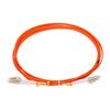 Uxcell 3M Multimode Duplex OM1 LSZH Fiber Optic Jumper Patch for Network Transceivers and Instrumentation LC-LC Cable, Orange,