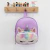 Fashion Unicorn Print Sequins Cartoon Kids School Backpack With Curved Straps