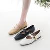 Temperament Mary Jane Shoes Женские летние туфли с мелким горлом A Word на плоской подошве Модные и удобные