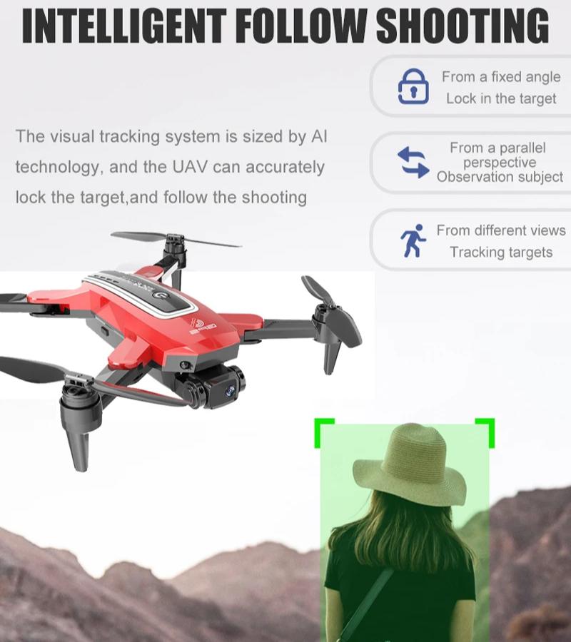 HJ38 Pro GPS Drone Professional 4K HD Camera Aerial Photography Aircraft WiFi Foldable Smart Positioning RC Quadcopter Children's Gif